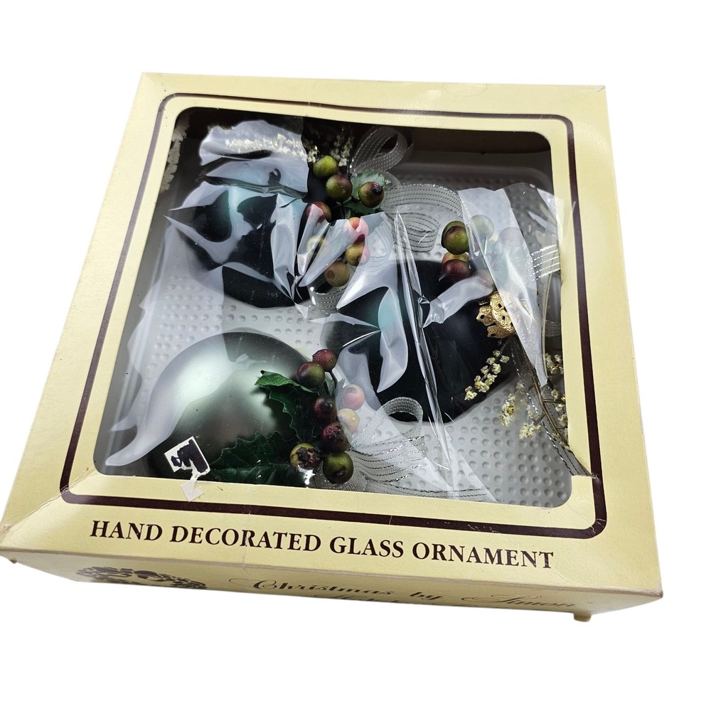 Christmas by Simon Holiday‎ Collection Hand Decorated Glass Ornaments